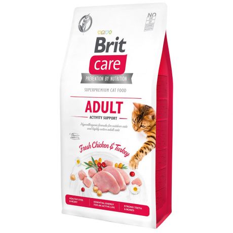 Корм сухой Brit Care Cat GF Adult Activity Support Поддержка активности для взрослых кошек 7 кг