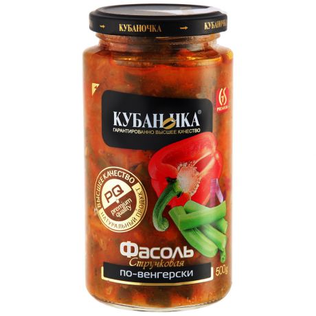 Фасоль Кубаночка стручковая по-венгерски 500 г