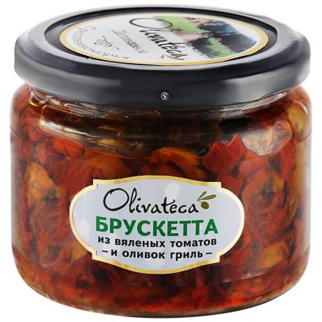 Брускетта Olivateca из Вяленых томатов и оливок гриль 290 г