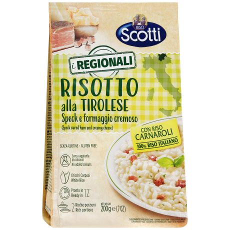 Рис Riso Scotti I Regionali Risotto Alla Tirolese Ризотто с вяленой ветчиной и сливочным сыром 200 г