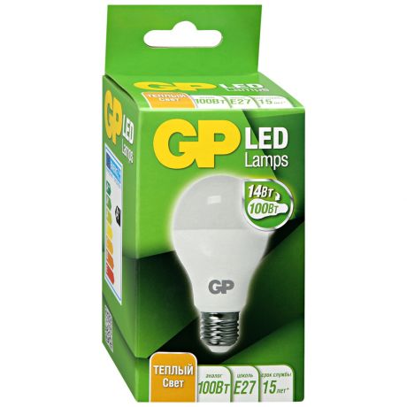 Лампа GP Batteries груша E27 14W светодиодная 1521Лм 2700К