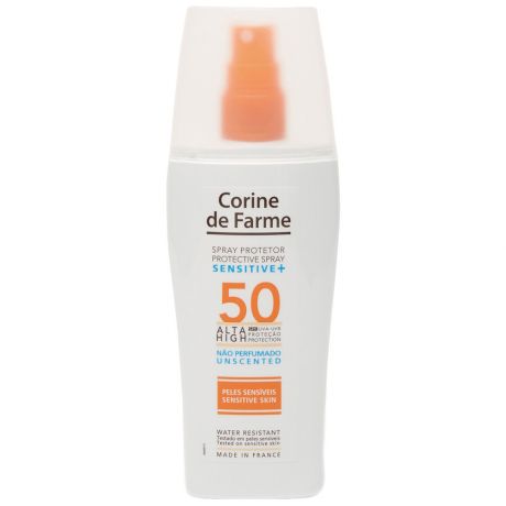 Спрей-экран солнцезащитный Corine de Farme с Монои Таити SPF 50 для чувствительной кожи 150 мл