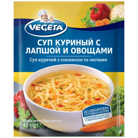 Суп Vegeta Куриный с лапшой и овощами 45 г