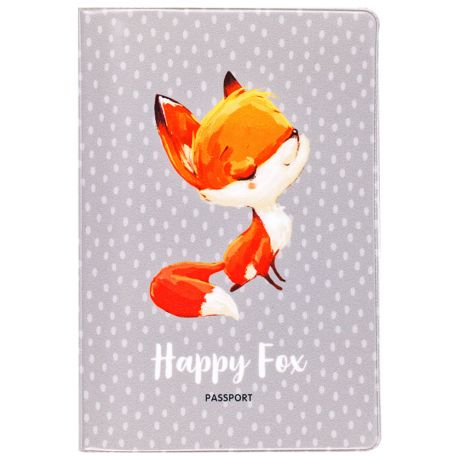 Обложка Meshu для паспорта Happy Fox ПВХ 2 кармана