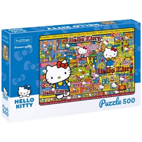Premium Пазлы-игра Hatber А2 Hello Kitty 460х340 мм (500 элементов)