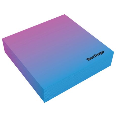 Блок для записи Berlingo Radiance декоративный на склейке голубой/розовый 8.5х8.5х2 200 листов