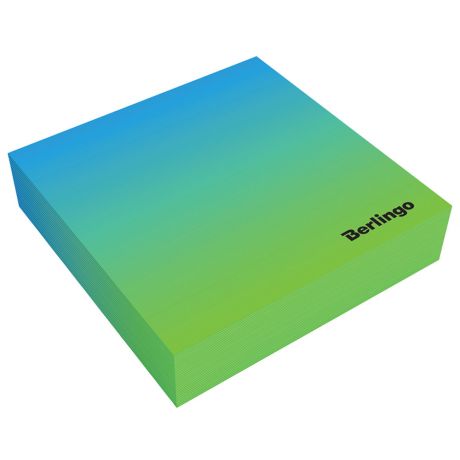 Блок для записи Berlingo Radiance декоративный на склейке голубой/зеленый 8.5х8.5х2 200 листов