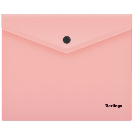 Папка-конверт на кнопке Berlingo Instinct А5+ фламинго