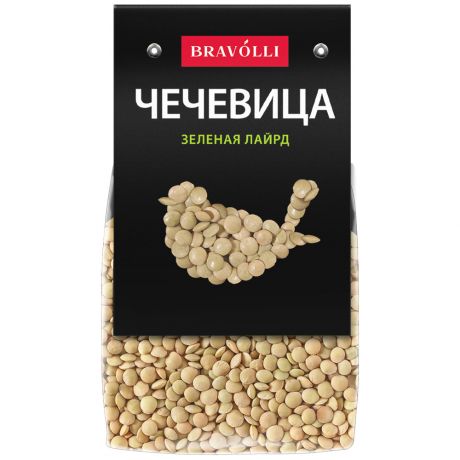 Чечевица Bravolli зеленая Лайрд 350 г