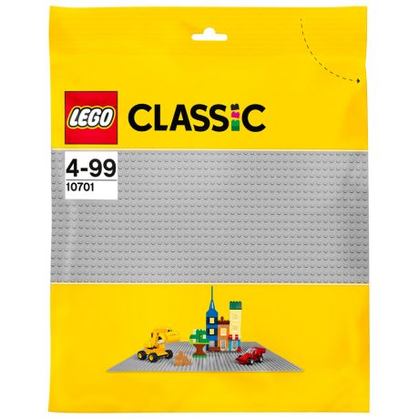 Конструктор Lego Строительная пластина серого цвета