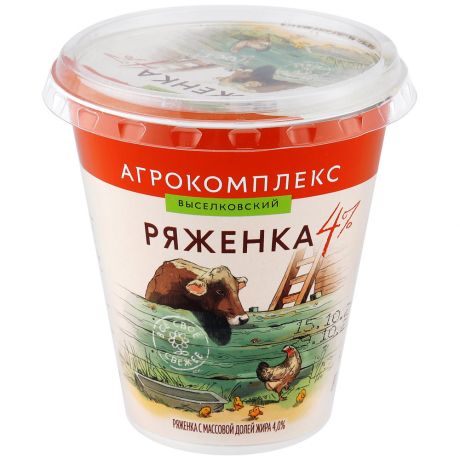 Ряженка Агрокомплекс 4% 300 г