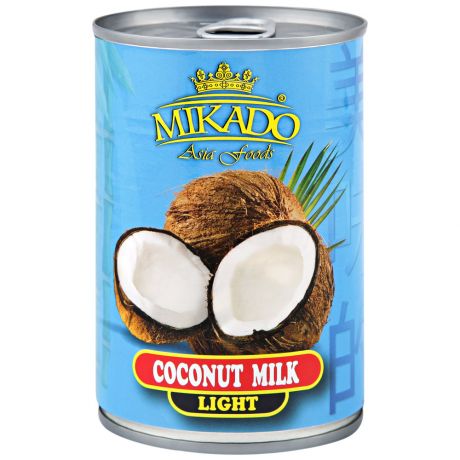 Молоко Mikado Кокосовое Лайт 5-7% 400 мл