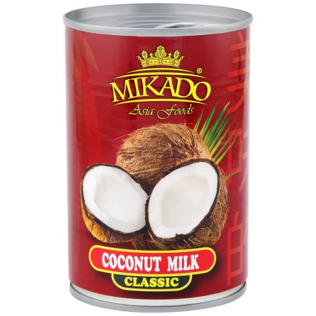 Молоко Mikado Кокосовое Классик 17-18% 400 мл