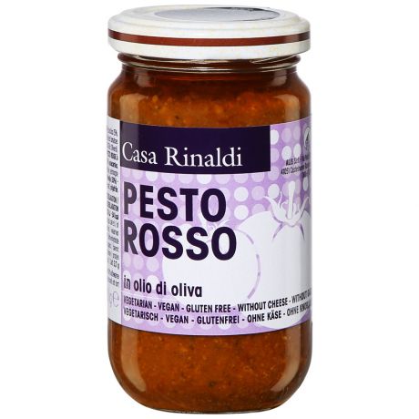 Крем-паста Casa Rinaldi песто Rosso в оливковом масле 180 г