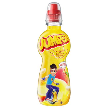 Напиток сокосодержащий Jumper детский со вкусом банана и персика 0.33 л