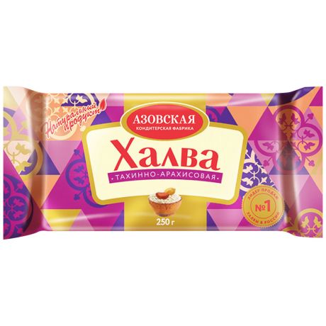 Халва Азовская кондитерская фабрика тахинно-арахисовая 250 г