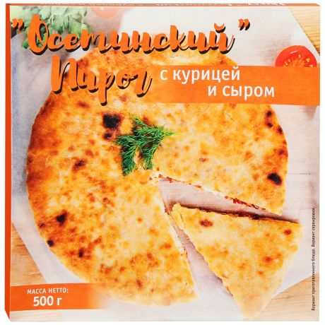 Пирог Осетинский с курицей сыром замороженный 500 г