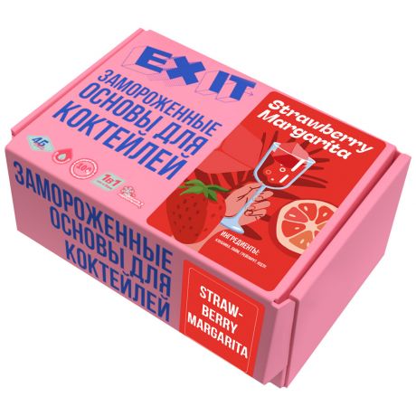 Набор натуральных основ Exit Strawberry Margarita на 6 коктейлей Клубничная Маргарита 600 г