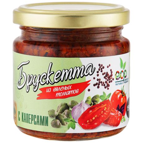 Брускетта Ecofood из вяленых томатов с каперсами 190 г