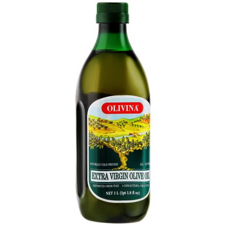 Масло оливковое Olivina нерафинированное высшего качества Extra Virgin 1 л