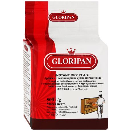 Дрожжи Gloripan хлебопекарные сухие инстантные 500 г