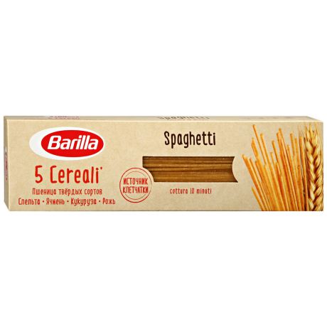 Макаронные изделия Barillа Spaghetti 5 Cereali со злаковой смесью 450 г