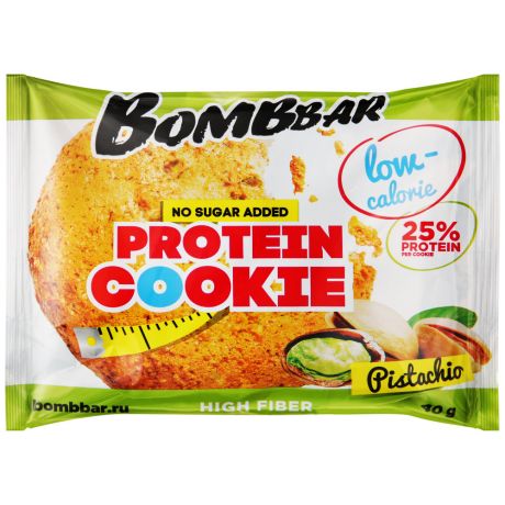 Печенье Bombbar протеиновое неглазированное Фисташка 40 г