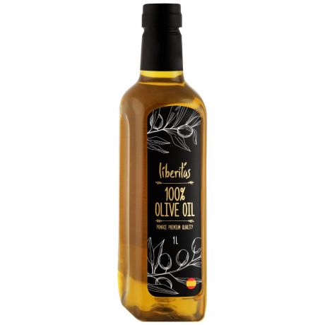 Масло Либеритас Olive Pomace Oil Оливковое рафинированное с добавлением нерафинированного 1 л