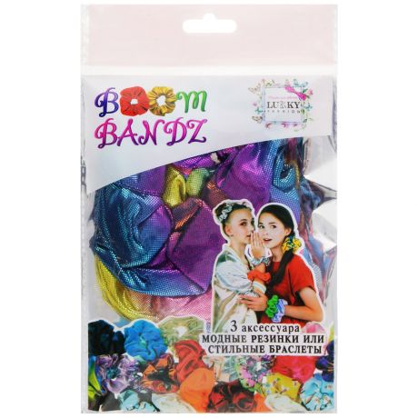 Набор резинок Lukky Fashion Boom Bandz текстильные из 3х аксессуаров Голография