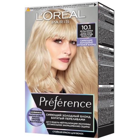 Краска для волос L'Oréal Paris Préférence Cool Blondes Стойкая оттенок 10.1 Хельсинки