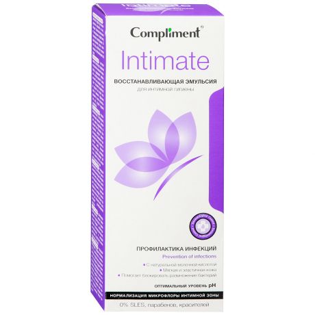 Эмульсия для интимной гигиены Compliment Intimate восстанавливающая 250 мл