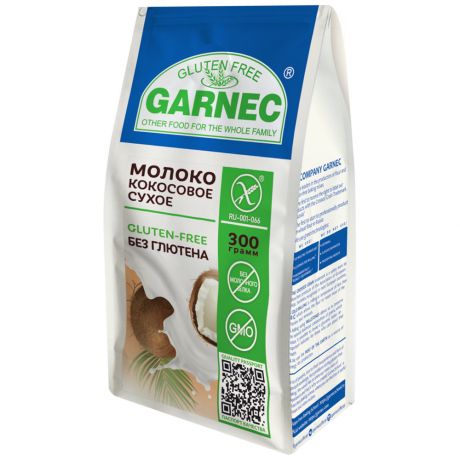 Молоко Garnec кокосовое сухое без глютена 300 г