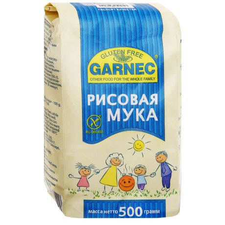 Мука Garnec рисовая без глютена 500 г