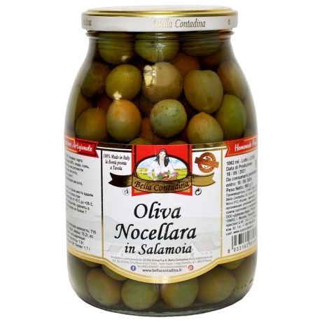 Оливки Bella Contadina Ночеллара Сицилийские с косточкой 900 г