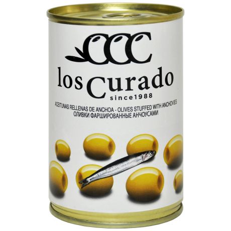 Оливки Los Curado фаршированные анчоусами 300 г