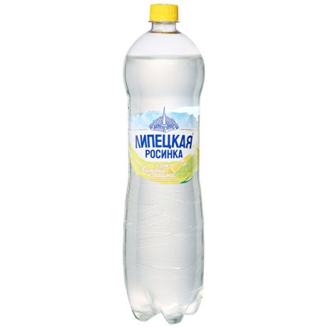 Вода минеральная Липецкая-Лайт со вкусом лимона и лайма газированная 1.5 л