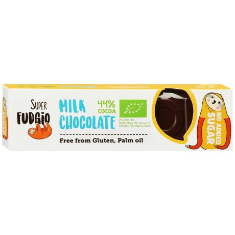 Шоколад Super Fudgio молочный без сахара 40 г