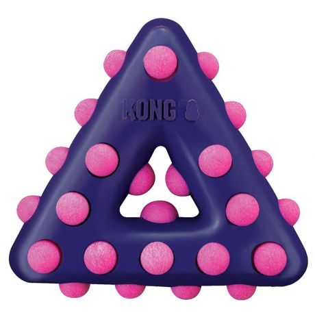 Игрушка KONG для собак Dotz треугольник большой 17 см