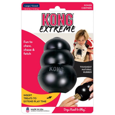 Игрушка KONG Extreme для собак КОНГ L очень прочная большая 10х6 см