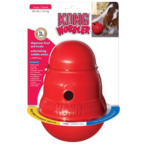 Игрушка KONG интерактивная для крупных собак Wobbler 17 см