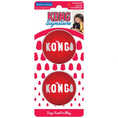 Игрушка KONG для собак Мячик М 2 штуки 19.7 см
