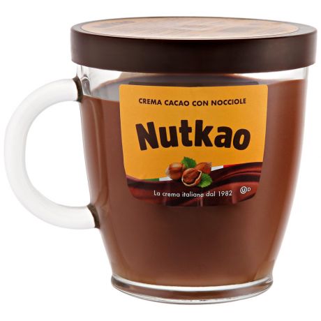 Паста Nutkao шоколадная с лесным орехом в кружке 330 г