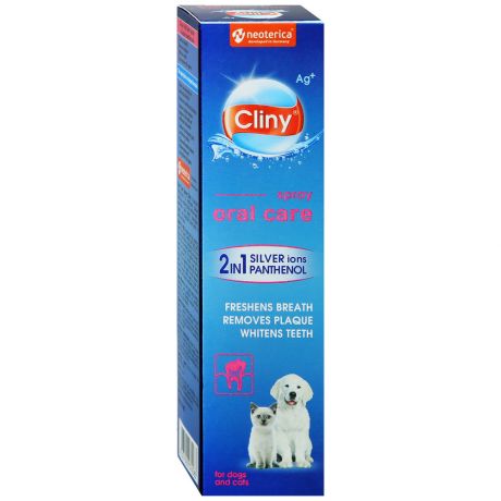 Спрей Cliny для собак и кошек для полости рта 100 мл