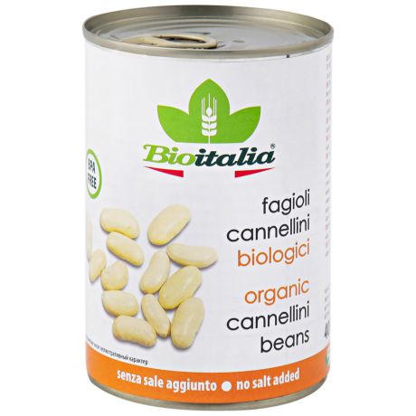 Фасоль Bioitalia Fagioli cannellini белая Био 400 г