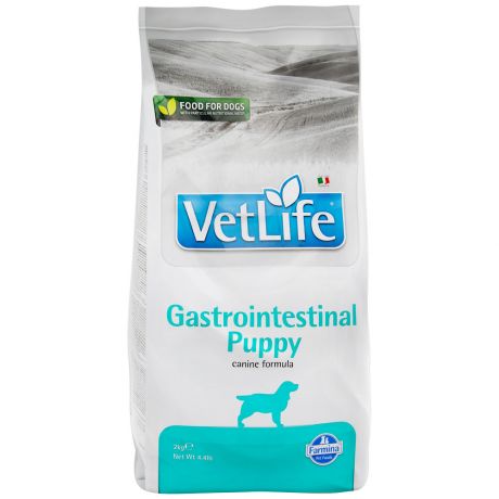 Корм сухой Farmina Vet Life Dog Gastro-Intestinal Puppy с курицей диетический для щенков при заболеваниях ЖКТ 2 кг