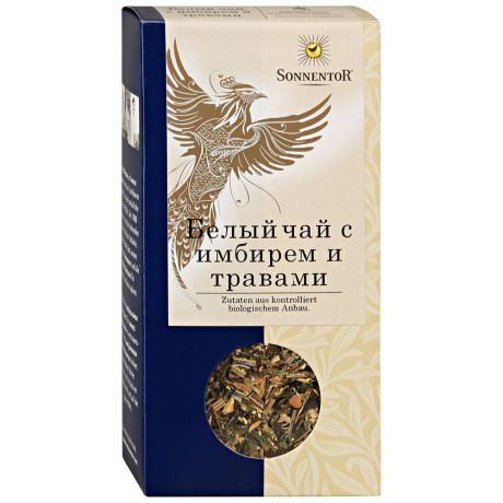 Чай Sonnentor белый листовой с имбирем и травами 70 г