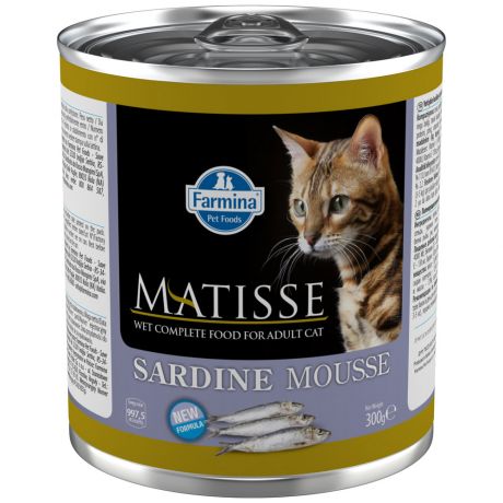 Корм влажный Farmina Matisse мусс с сардинами для кошек 300 г