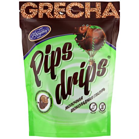 Драже Pips Drips Grecha Хрустящее гречневое в молочной шоколадной глазури 100 г