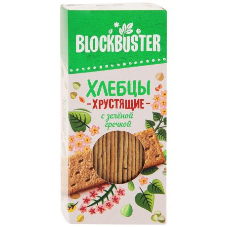 Хлебцы хрустящие Blockbuster с зеленой гречкой 130 г