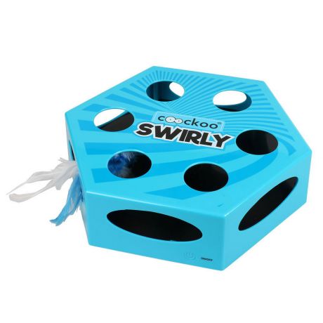 Игрушка EBI Coockoo Swirly Итерактивная для кошек голубая 20.4x6.8x23 см